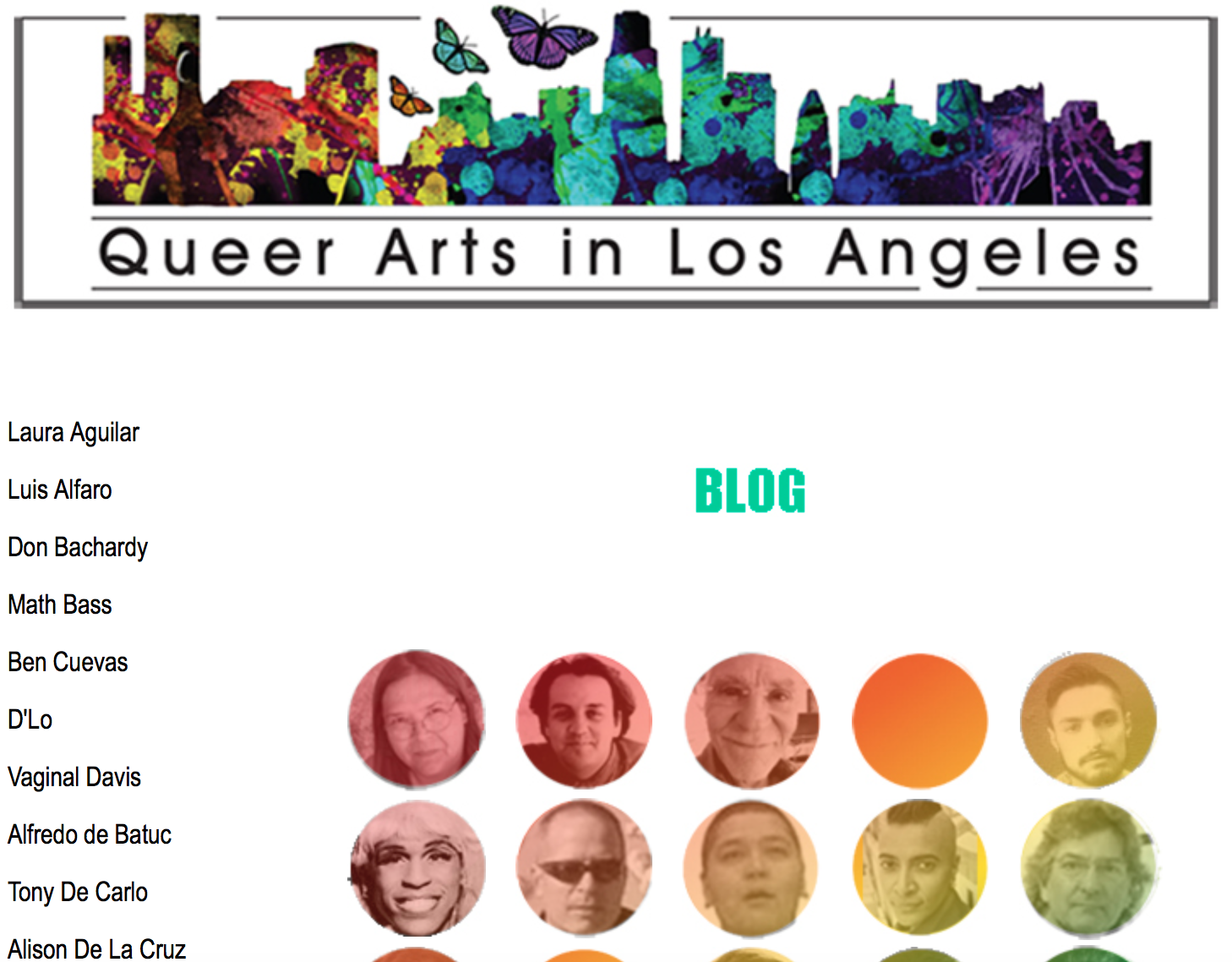 Queer Arts in LA website image