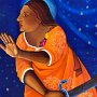 Coyolxauhqui Returns as Our Lady Disguised as La Virgen de Guadalupe to Defend the Rights of Las Chicanas ©2005