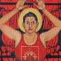 St. Wilgefortis ©2011 Acrylic on 3' x 5' canvas banner